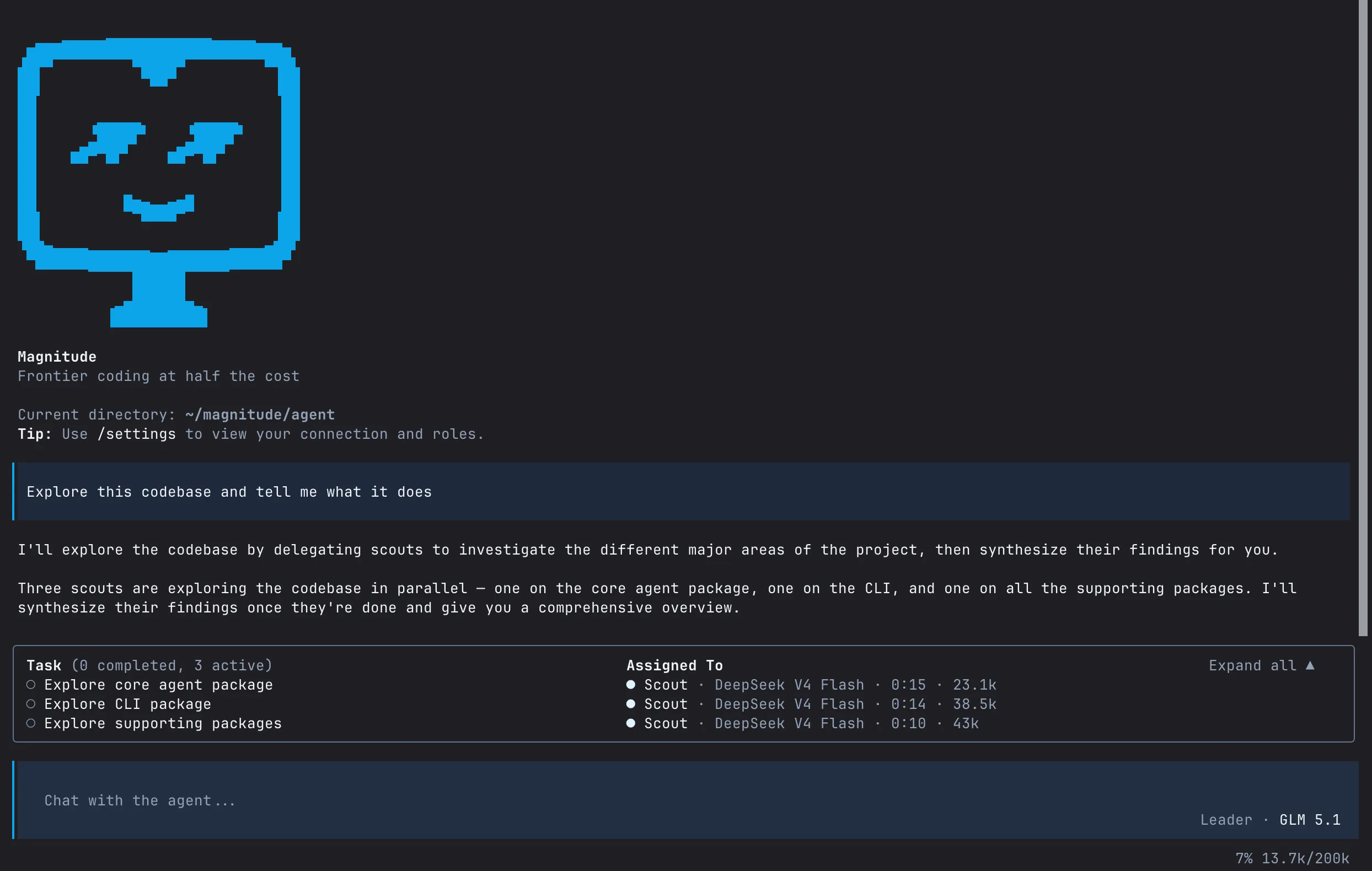 Magnitude terminal interface